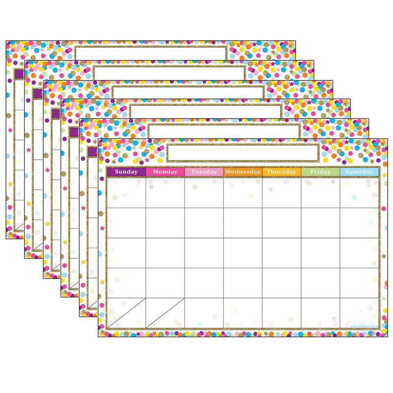 (6 EA) SMART CONFETTI CALENDAR