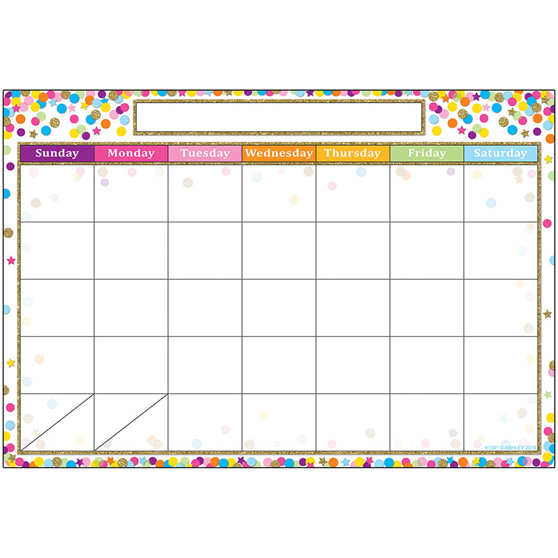 SMART CONFETTI CALENDAR CHART