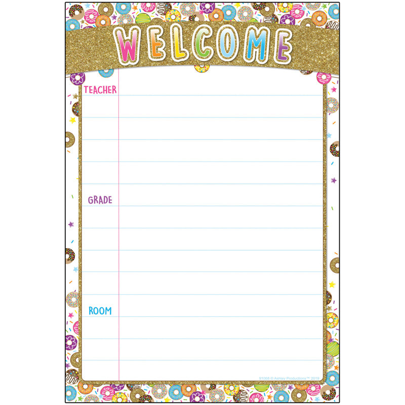 DONUTFETTI WELCOME 13 X 19 CHART