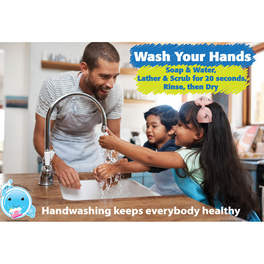 CHART 13X19 HANDWASHING KEEPS