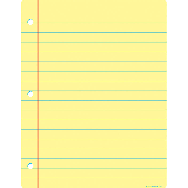 CHART NOTEBOOK PAPER YELLOW