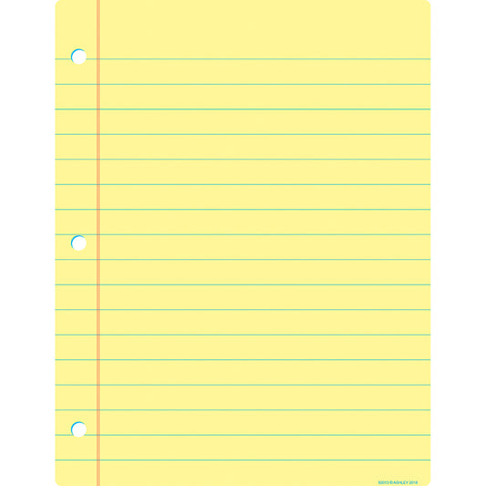 CHART NOTEBOOK PAPER YELLOW