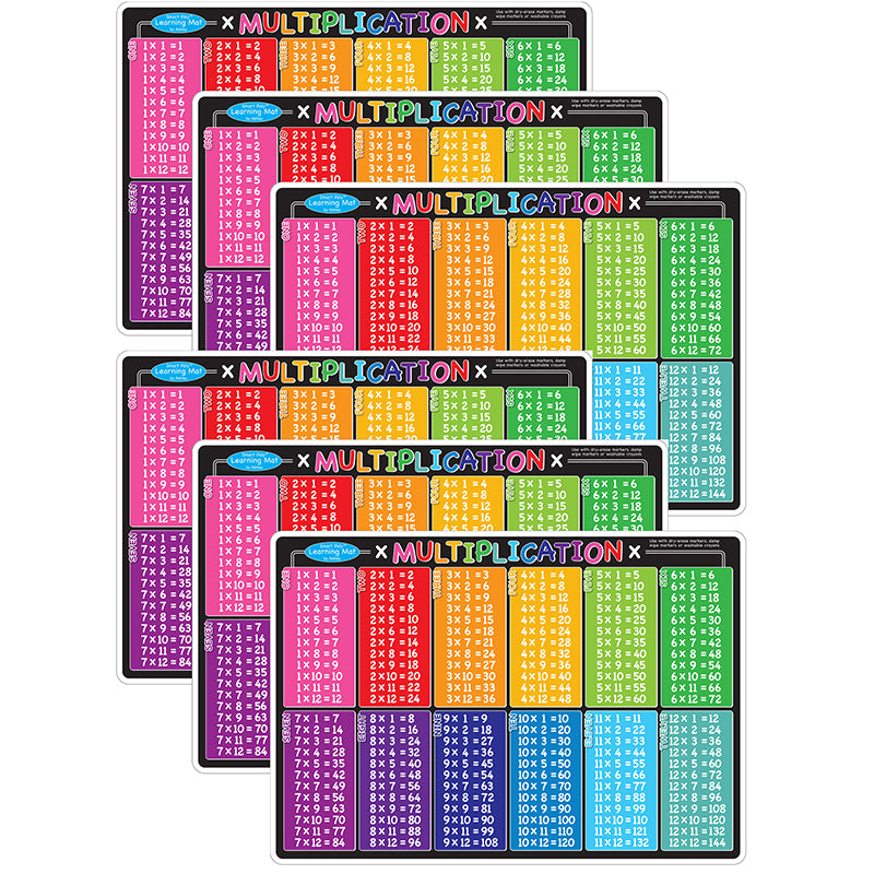 (6 EA) MULTIPLICATION LEARNING MAT