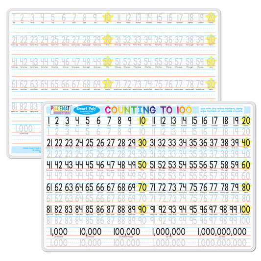 2-SIDED COUNTING 1-100 LEARNING MAT