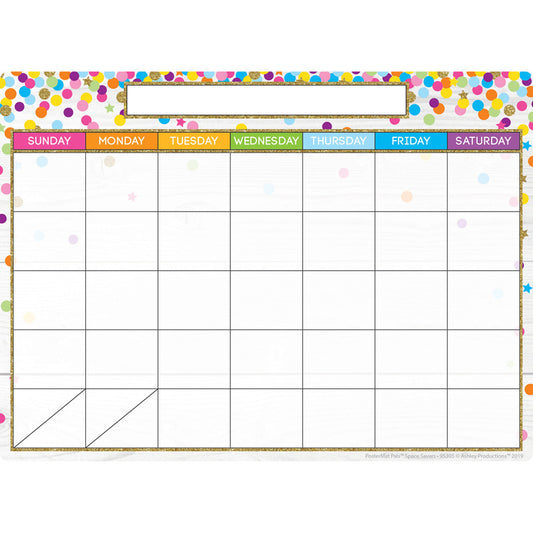 CALENDAR CONFETTI STYLE POSTERMAT