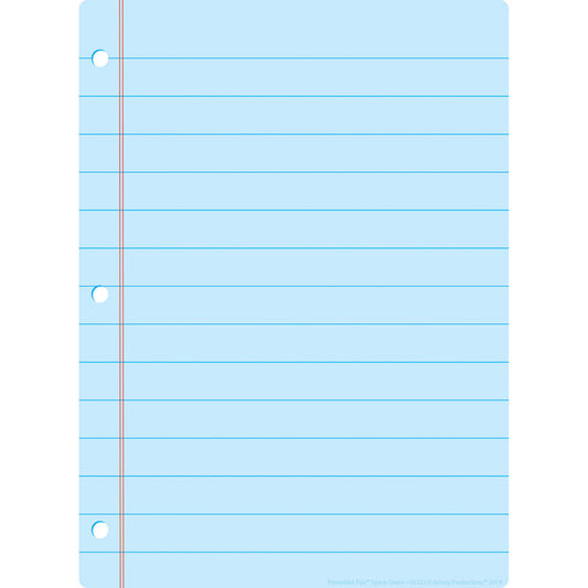 BLUE NOTEBOOK PAPER POSTERMAT