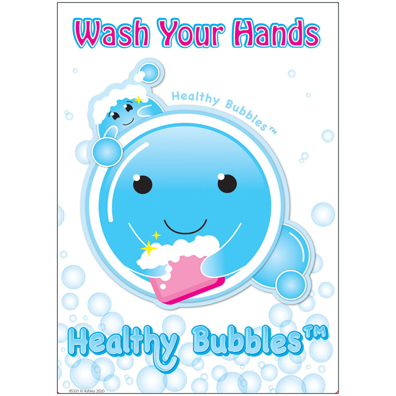 13X95 CARTOON IMAGE WASH YOUR HANDS