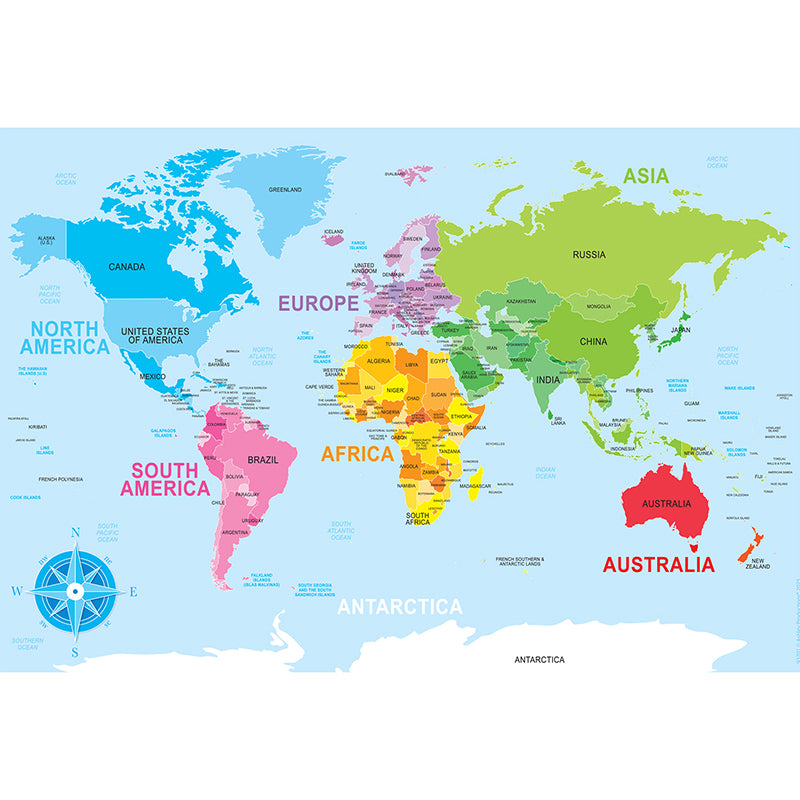 10CT WORLD MAP LEARNING PLACEMAT