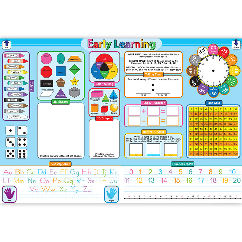 10CT EARLY LEARNING BASICS PLACEMAT