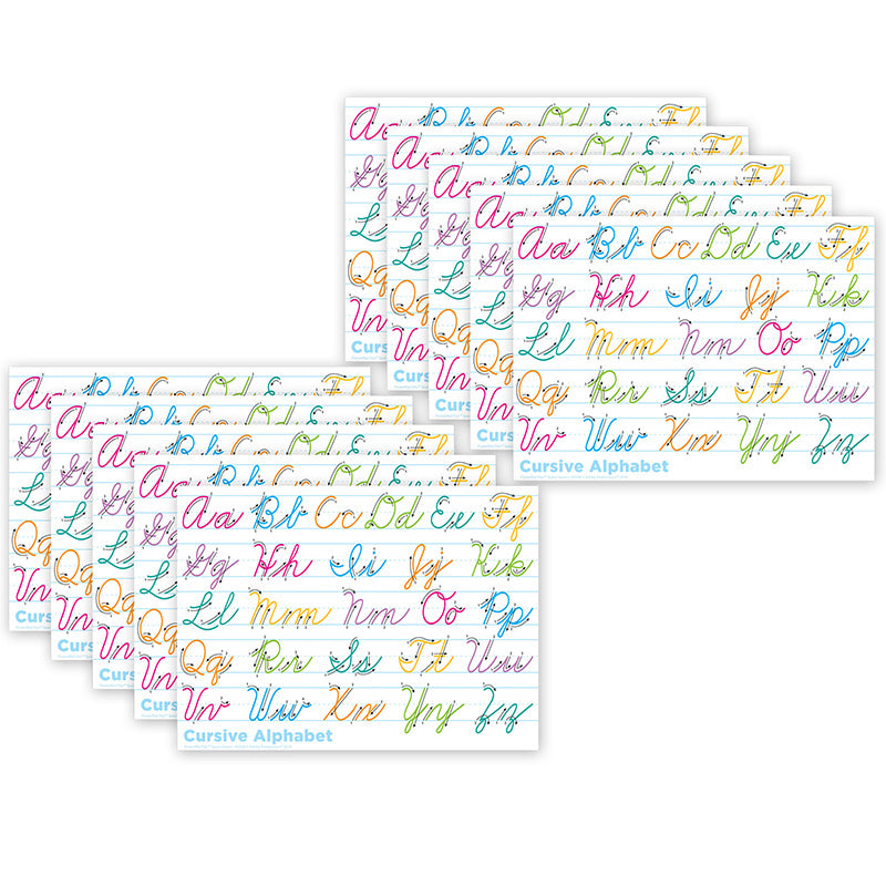 10 PK POSTERMAT TRADITIONAL CURSIVE