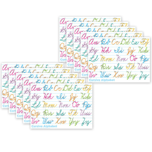 10 PK POSTERMAT TRADITIONAL CURSIVE