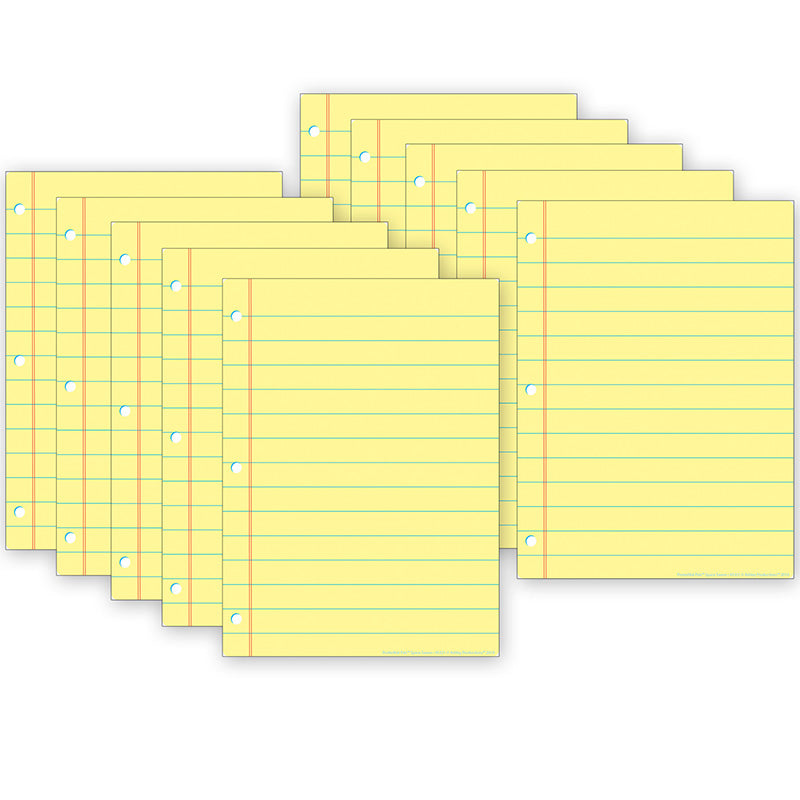 10 PK POSTERMAT YLW NOTEBOOK PAPER