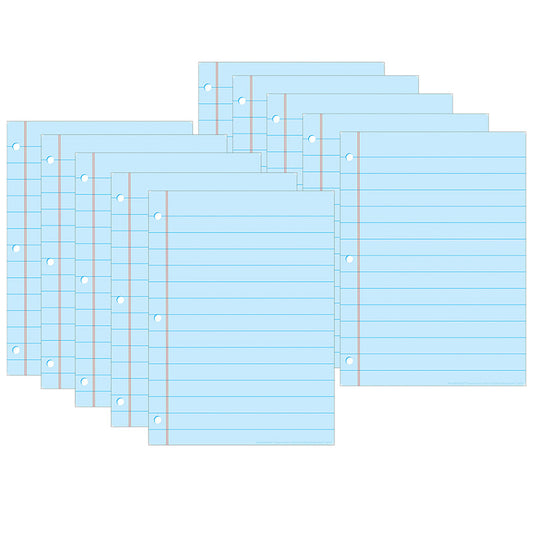 10 PK POSTERMAT BLU NOTEBOOK PAPER