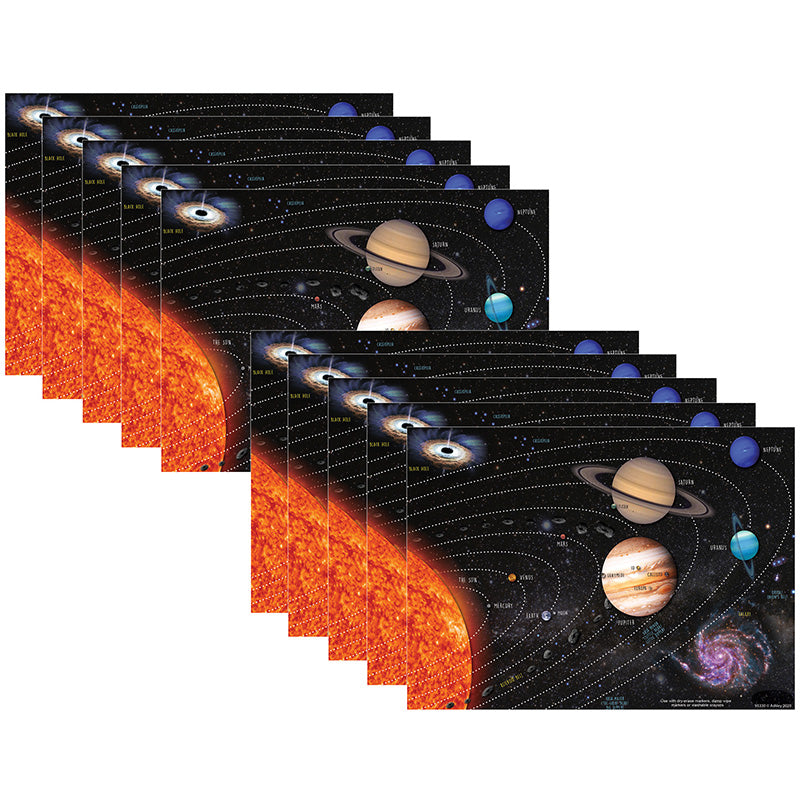 10 PK POSTERMAT POLY SOLAR SYSTEM