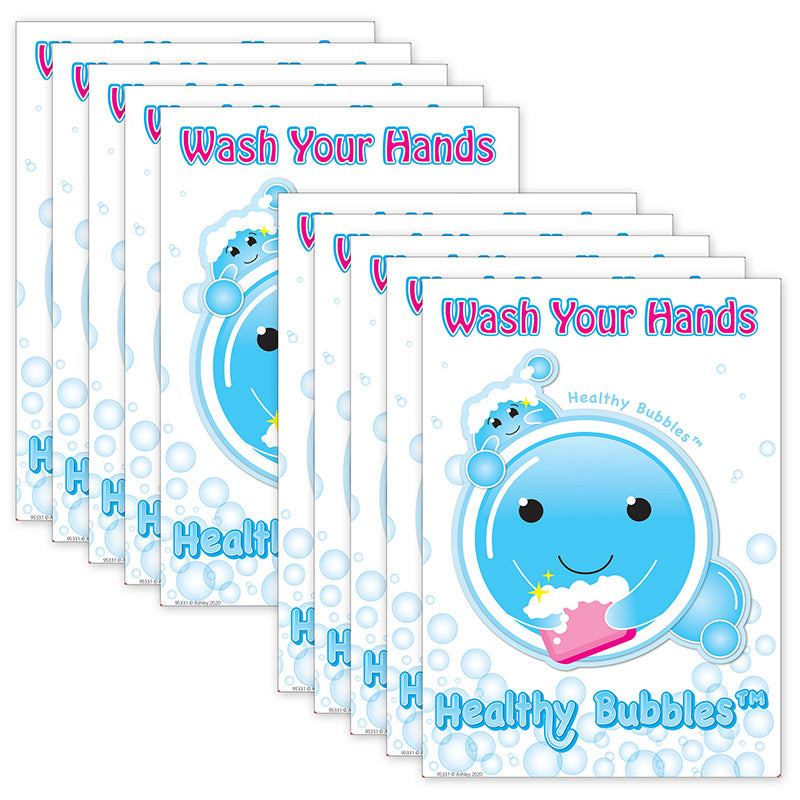 10 PK POSTERMAT HEALTHY BUBBLES