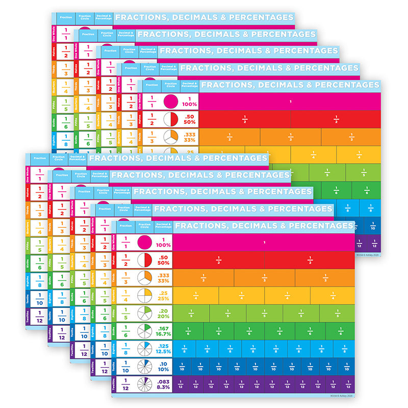 10 PK POSTERMAT POLY FRACTION BASIC