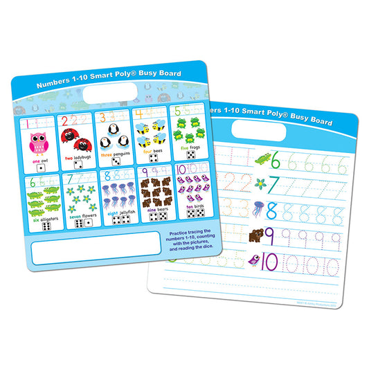 DRY ERASE BUSY BOARD NUMBERS 1-10