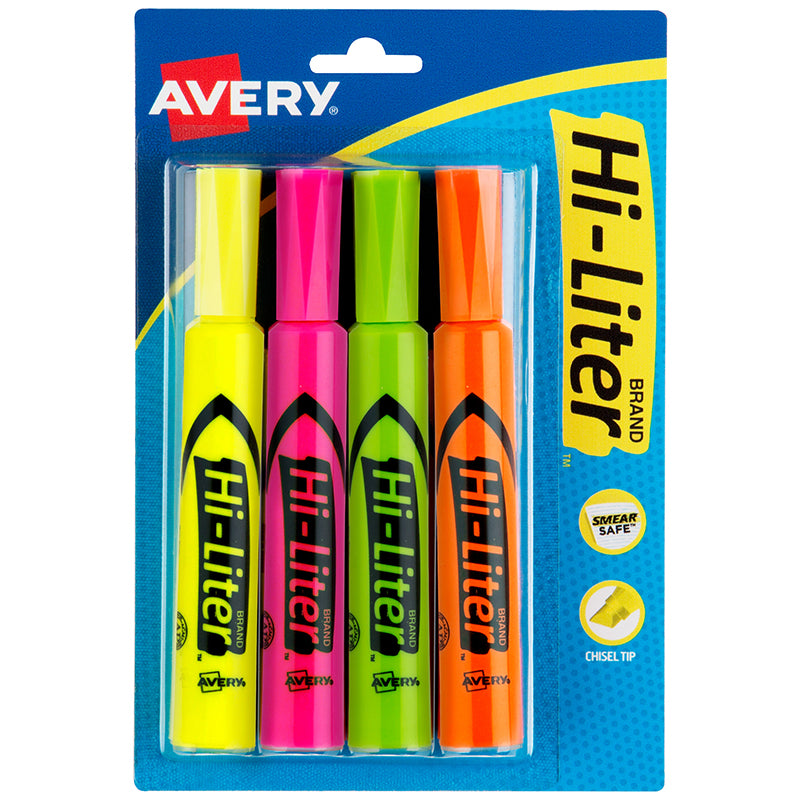 4CT HI-LITER FLUORES HIGHLIGHTERS