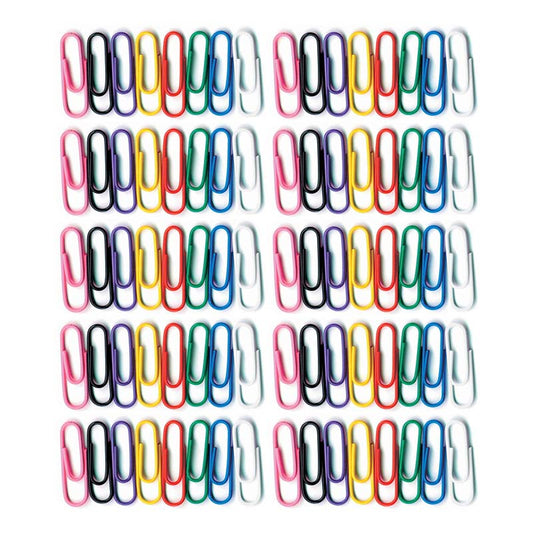 (10 PK) VINYL COATED PAPER CLIPS