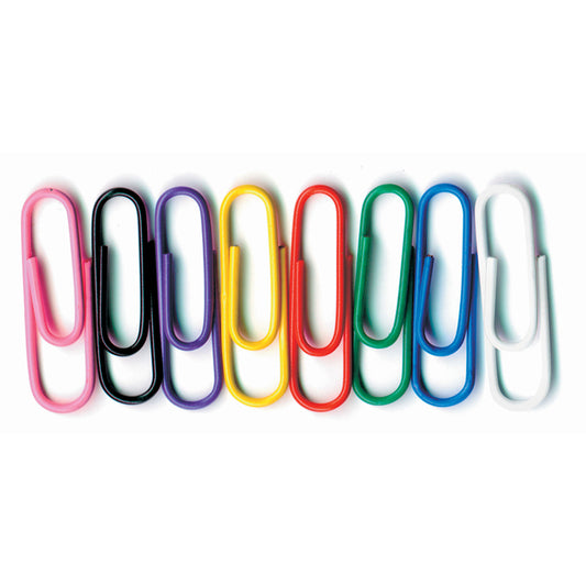 VINYL COATED PAPER CLIPS NO 1 SIZE