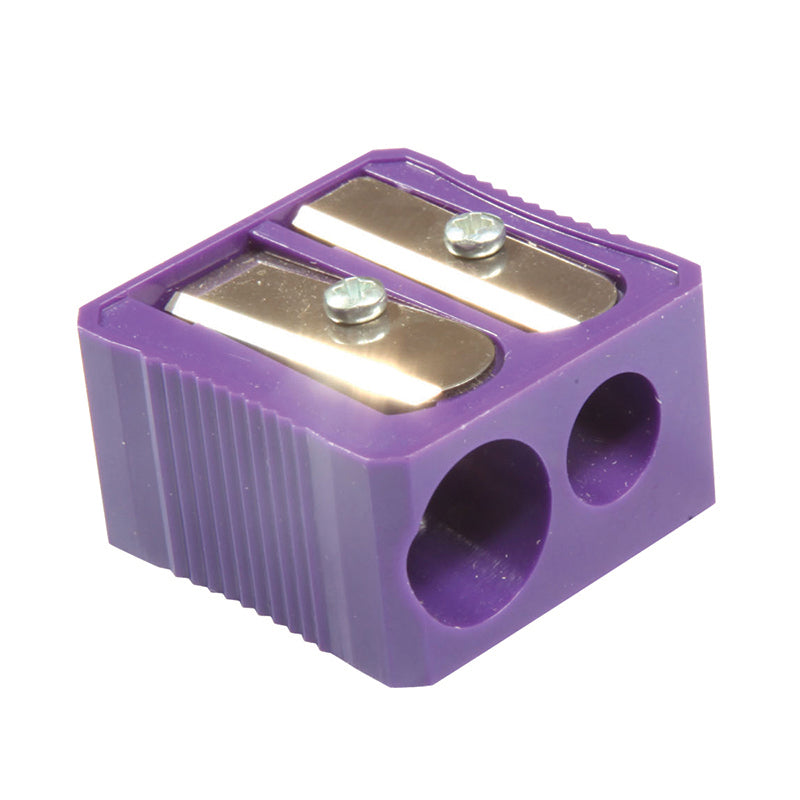 DUAL HOLE PLASTIC PENCIL SHARPENER