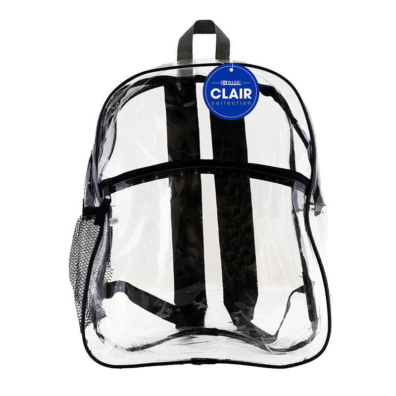 BAZIC 15IN CLAIR CLEAR BACKPACK