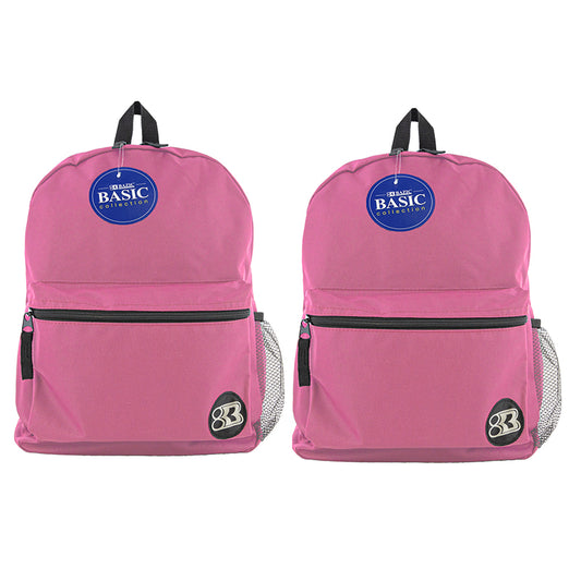 (2 EA) 16IN FUCHSIA BASIC BACKPACK