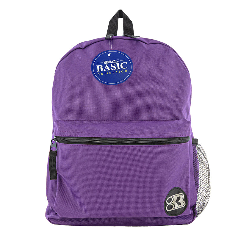 16IN PURPLE BASIC BACKPACK