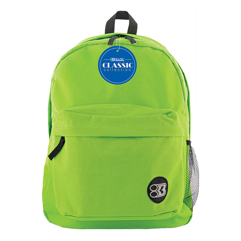 17IN LIME GREEN CLASSIC BACKPACK