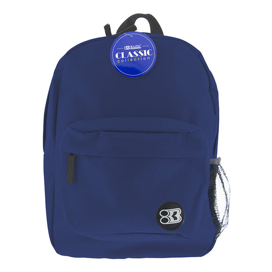 17IN NAVY BLUE CLASSIC BACKPACK