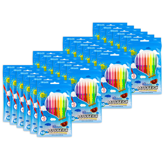 (24 PK) 10 COLORS FINE LINE