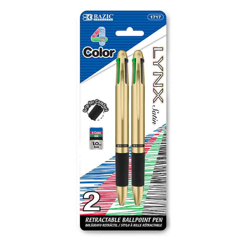 2CT 4 COLOR PEN LYNX SATIN TOP