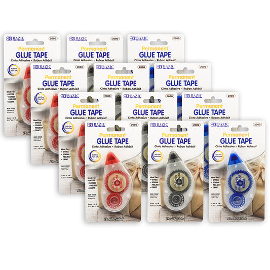 (12 EA) BAZIC GLUE TAPE