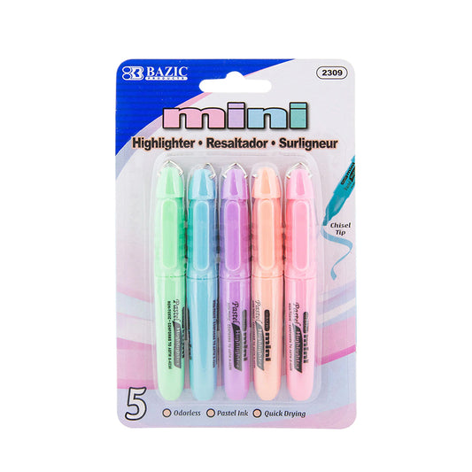 5CT MINI PASTEL HIGHLIGHTERS