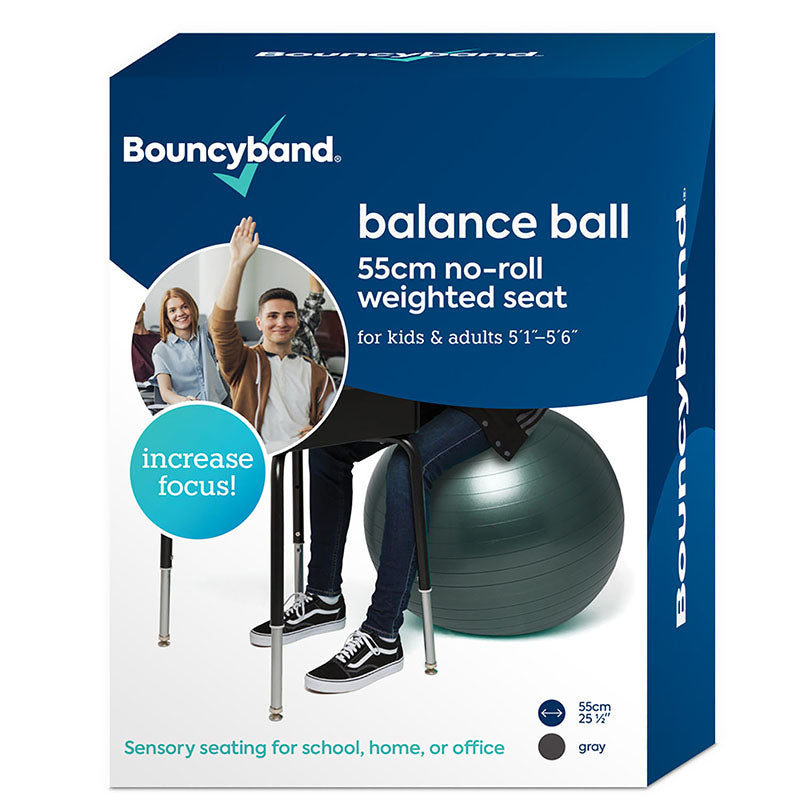 BOUNCYBAND BALANCE BALL 55CM DK GRY