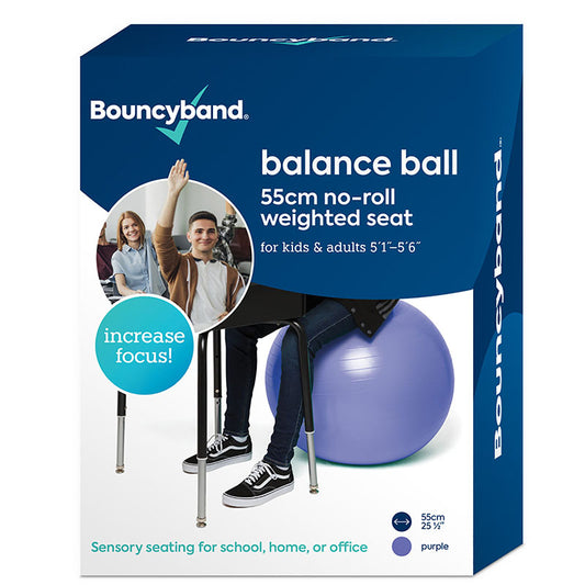 BOUNCYBAND BALANCE BALL 55CM PURPLE