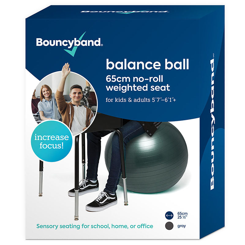 BOUNCYBAND BALANCE BALL 65CM DK GRY