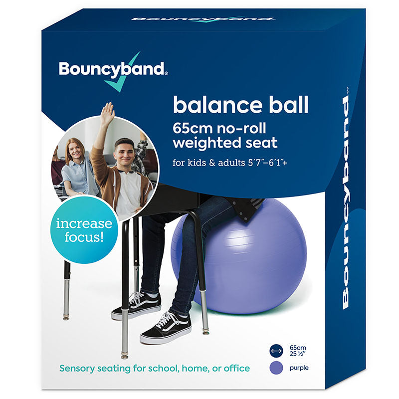 BOUNCYBAND BALANCE BALL 65CM PURPLE