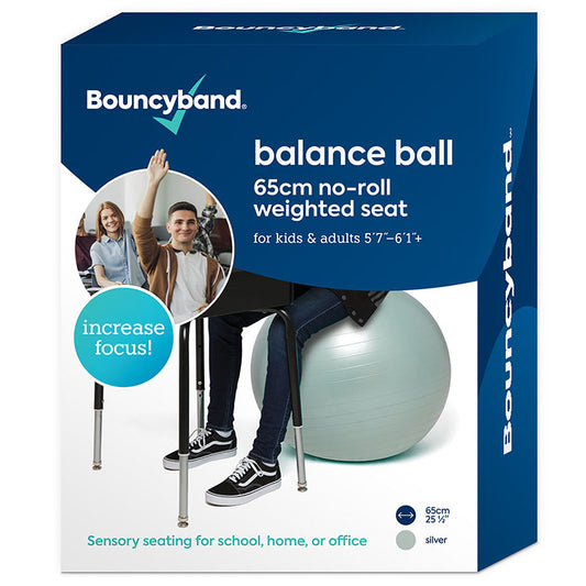 BOUNCYBAND BALANCE BALL 65CM SILVER