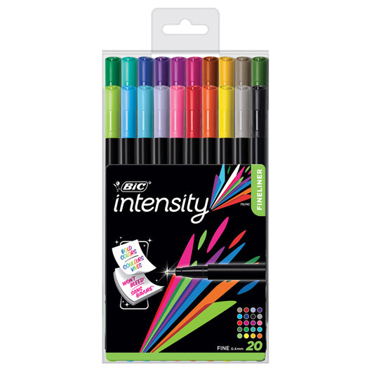 BIC INTENSITY FINELINER PENS 20PK