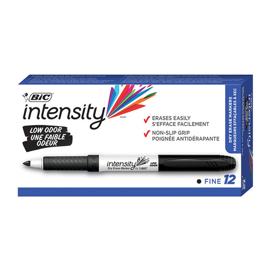 BIC 12/PK BLK FINE DRY ERASE MARKER