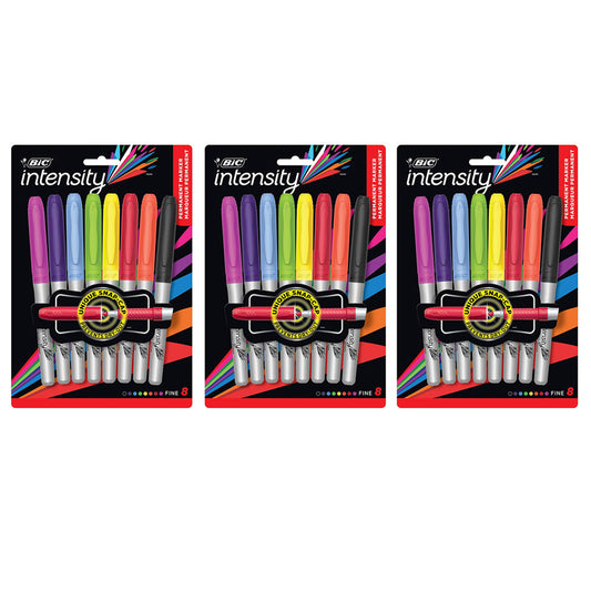 (3 PK) BIC MARK IT PERMANENT MRKRS