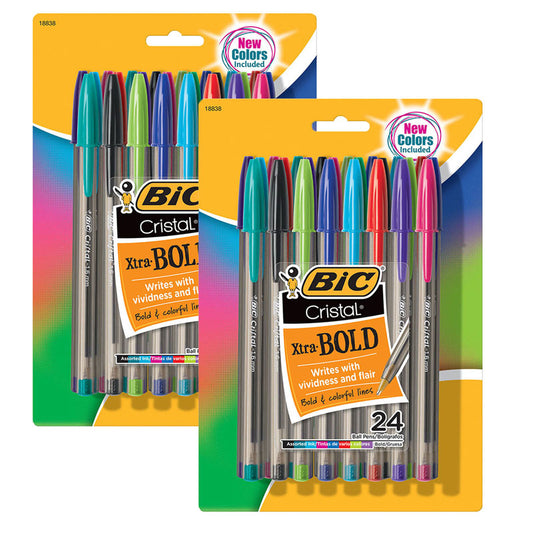 (2 PK) BIC CRISTAL XTRA BOLD PK