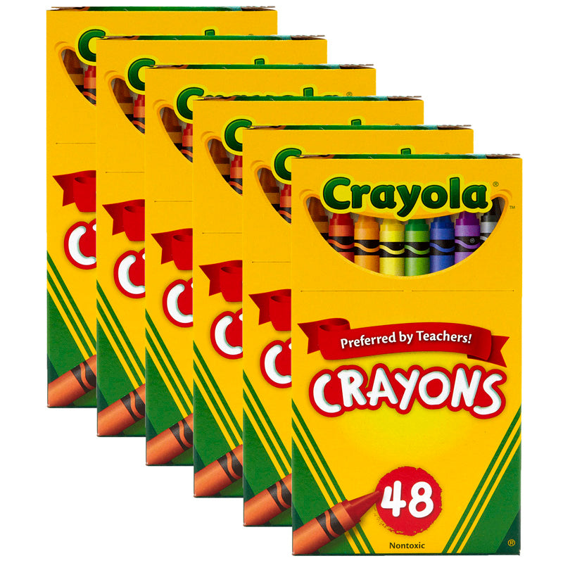 (6 BX) CRAYOLA REGULAR SIZE CRAYON