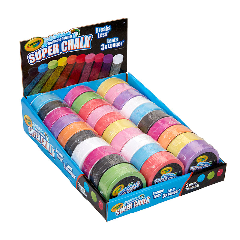 SUPER CHALK TRAY 30CT WASHABLE