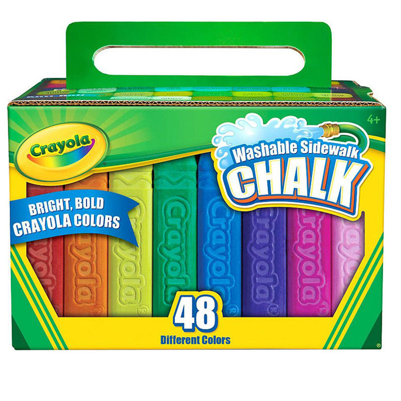 CRAYOLA WASHABLE SIDEWALK CHALK 48