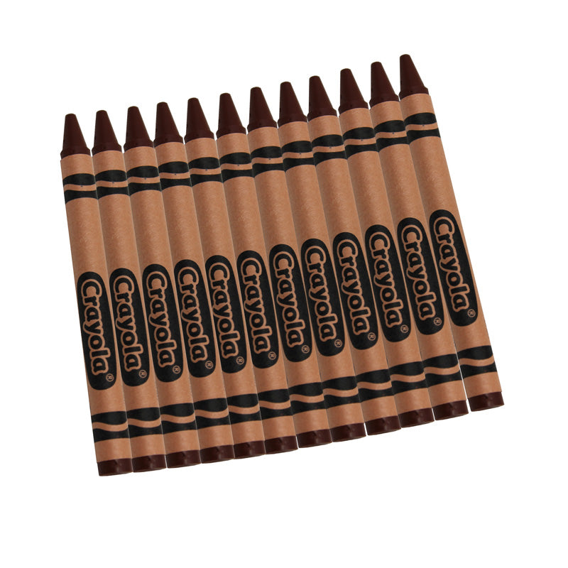 CRAYOLA BULK CRAYONS 12 COUNT BROWN