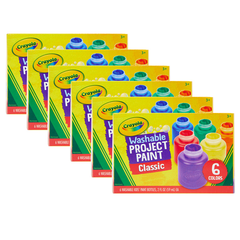 (6 BX) WASHABLE KIDS PAINT