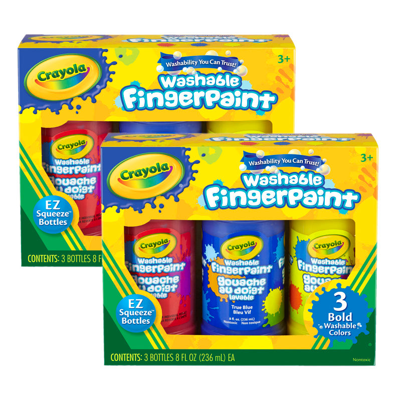 (2 PK) 3 CT WASHABLE FINGERPAINT