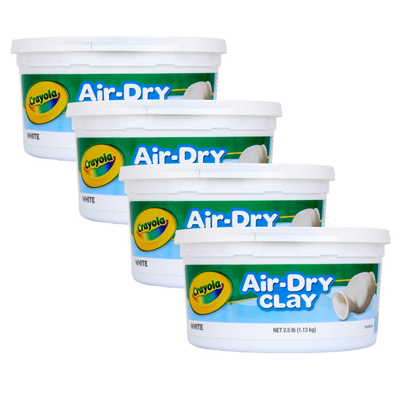 (4 EA) CRAYOLA AIR DRY CLAY 2.5 LBS